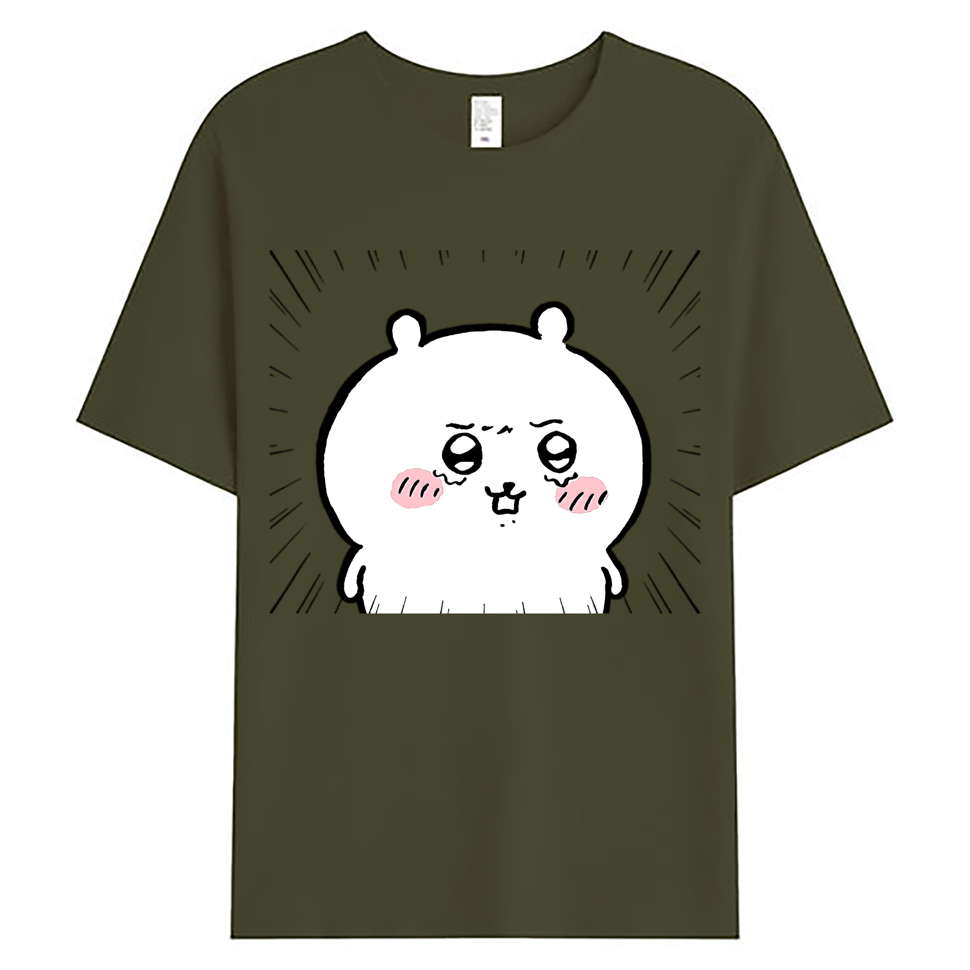 （画像用） ちいかわ ちいかわ Chii-kawa chiikawa 綿100％ メンズ半袖Tシャツ｜肌触りやわらか＆通気性